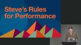 Steve's Rules for Performance