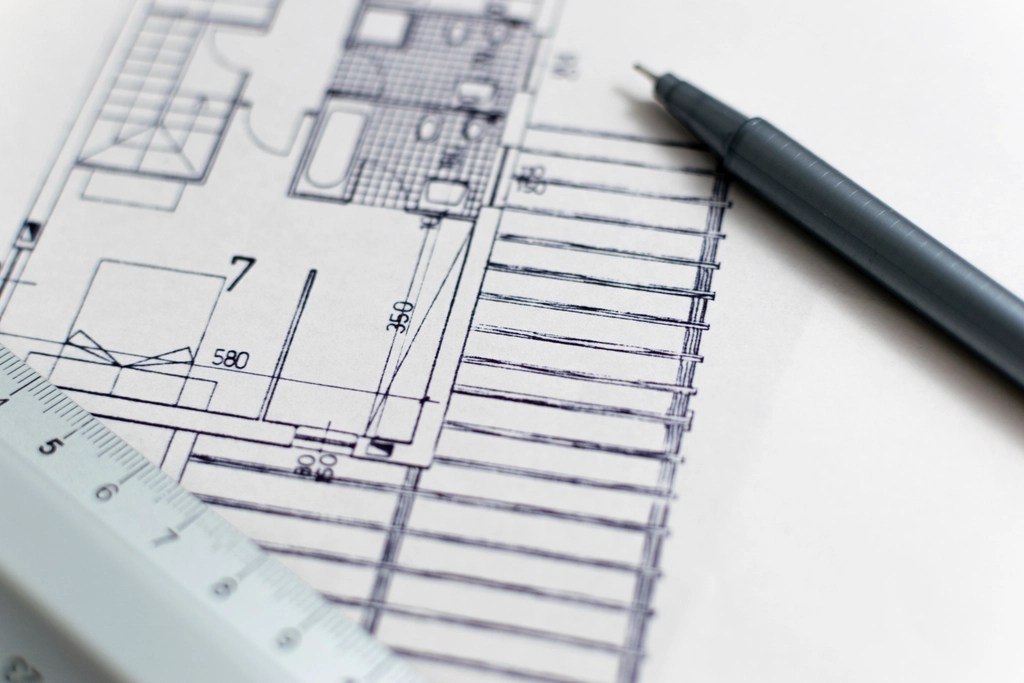 Free architect blueprint image