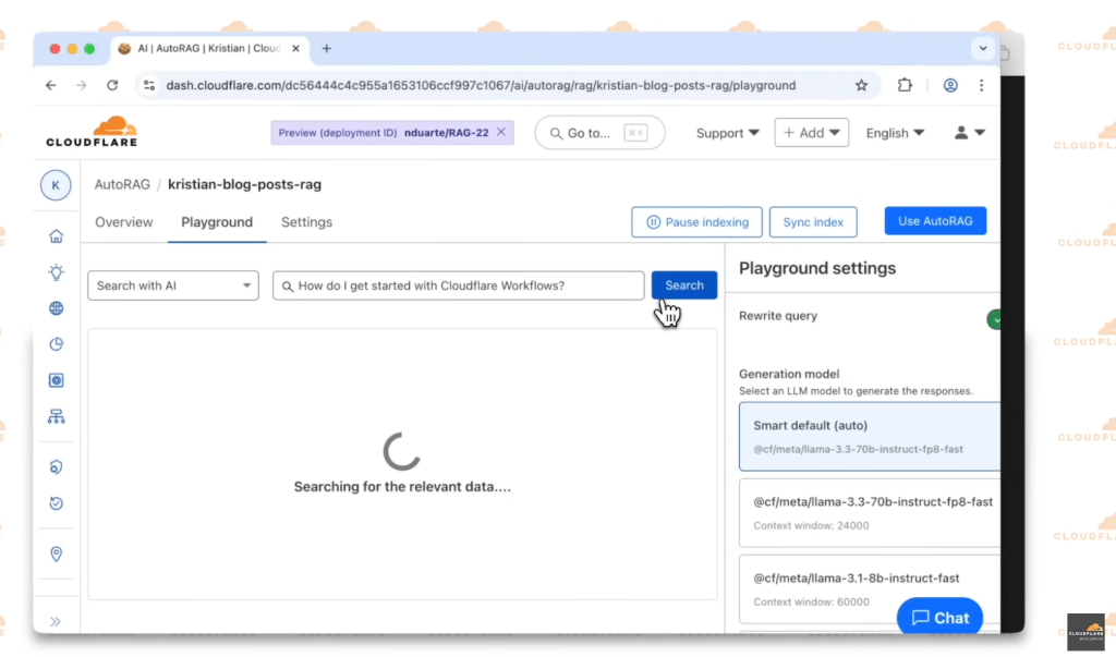 Post Thumbnail for Cloudflare AutoRAG