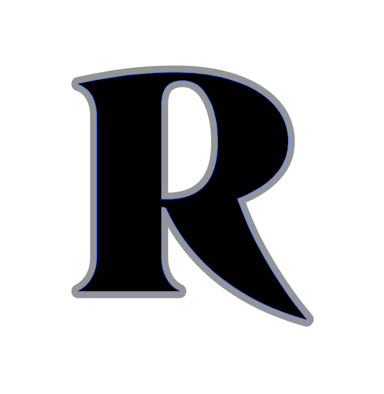 Gray stroke applied to the outside of the letter "R" from Roslindale.