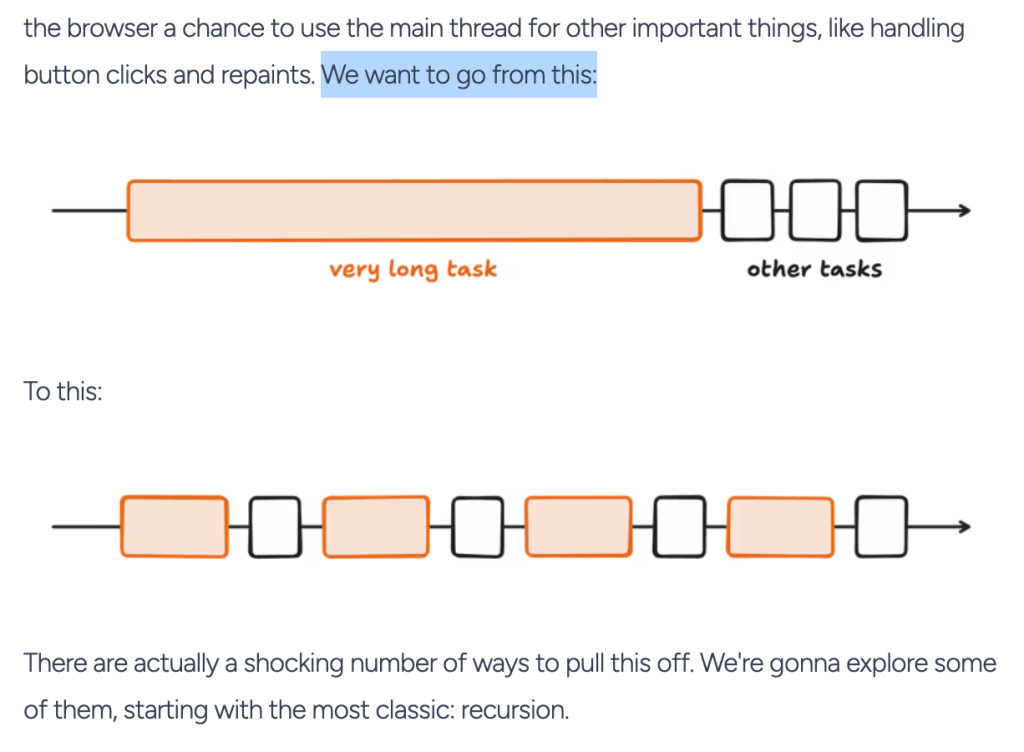 Post Thumbnail for There are a lot of ways to break up long tasks in JavaScript.