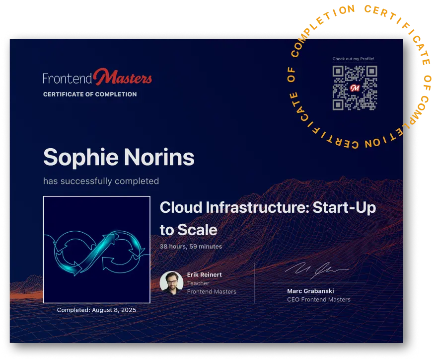 Sample completion certificate