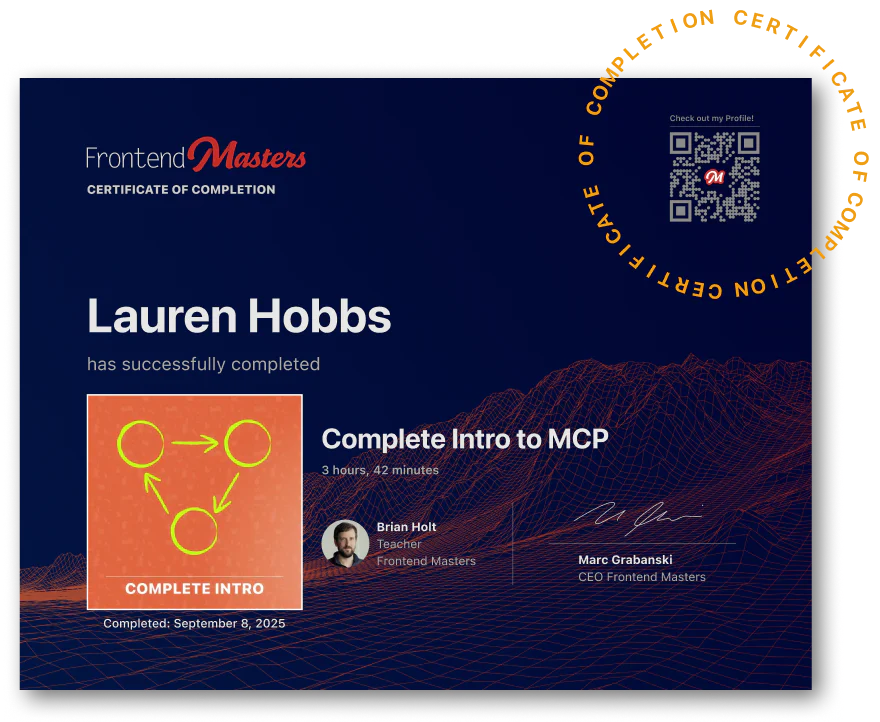 Sample completion certificate