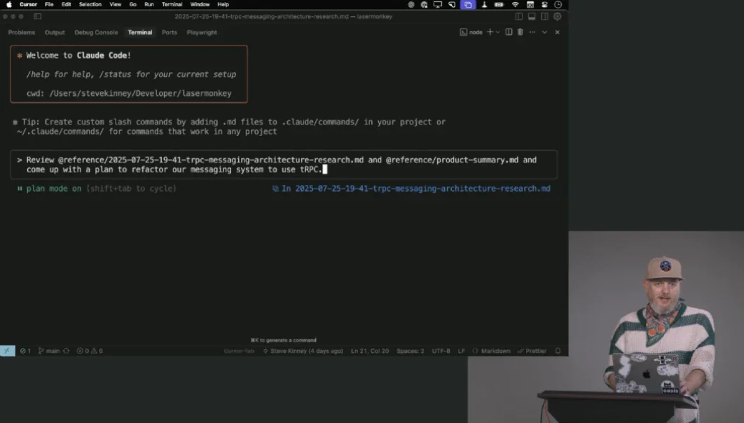 Frontend Masters course player