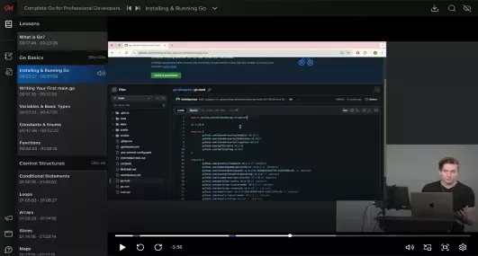 Frontend Masters course player