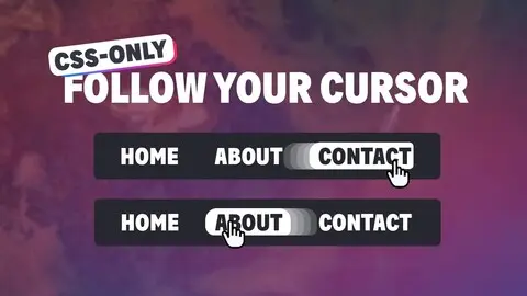 Create a navigation blob that tracks your mouse with CSS-only
